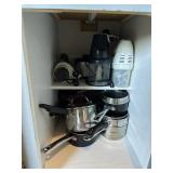 Kitchen utensil grouping, small kitchen appliances