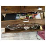Drawer contents: Christmas decorations, Family Feu