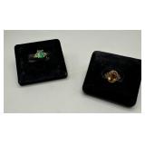 Two 10kt size 4 rings - 5.0 gtw