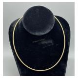 14kt yellow gold Herringbone 18" necklace - 6.12 g