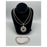 Sterling Bracelet and Necklace grouping (53.7 gtw)