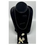 14kt yellow gold pendants and 18" necklace - 5.41