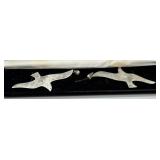 Two Sterling Flying Bird Pendants - 22.3 gtw