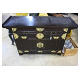 Bernhardt cart Chinese dry bar server with Chinese