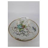 Meissen HP floral footed bowl