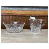 Waterford bowl & pitcher