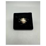 14kt Gold Pearl Cluster Ring size 7 - 3.31gtw