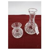 Two Waterford vessels: wine carafe & bulbous vase