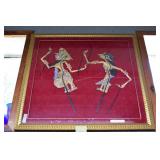 Frame Siam Puppets "Shadow Dancers" - 36" x 36"