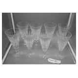 Eight Waterford Champagnes