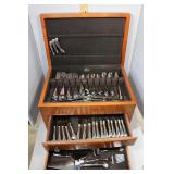 MCM shell flatware service for 8 plus serving pcs