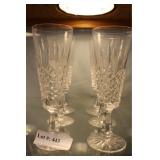 Six Waterford champagnes