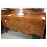 Cherry Hunt board 19th century bench made with gal