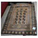 Hand-woven prayer rug 40" x 62"