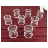 eight Waterford napkin rings