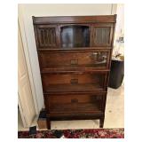 Globe-Wernicke Co. 4-stack bookshelf with leaded