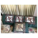 pheasant blanket with pillow