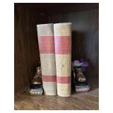 Copper bootie bookends & Webster