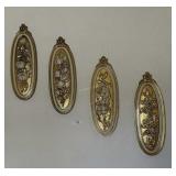 Syroco 1973 "Four Seasons" oval wall plaques