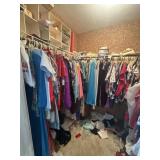 Master bedroom closet contents - loaded with vinta