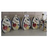 Purinton Pottery countertop canister set