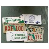 Florida & Beverly Hills license plates - 6 t