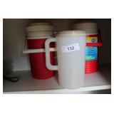 Water containers, GE radio