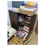Slider door cabinet with storage, ephemera & hardw