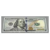US $100 Star Note with low serial # PF00924008*