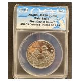 2008-S First Day of Issue Bald Eagle Half Dollar A