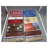 Eight US Uncirculated coin sets incl 1985 D&P, 198