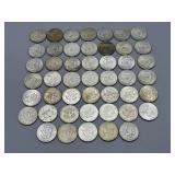 Forty-Seven Kennedy Half Dollars:  (38) 1968, (9)