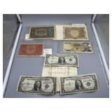 Three US $1 Silver Certificates: 1935-A, (2) 1957