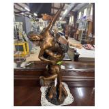 Abduction of Sabine Woman' sculpture bronze 24.5P