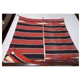 Two hand woven Native American throw blankets 60'