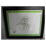 Jiminy Cricket artist signed drawing 13.5' x 16'