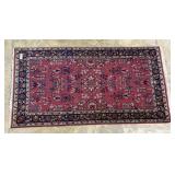 Machine Persian wool area rug 3' x 66'