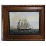 James Williams 'Clipper Ship' framed print artist