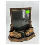 Two baby 8.5' x 11' bootie photo frames