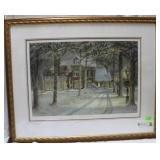 'Silent Night' by Trisha Romance framed print 30'
