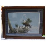 Ray Harm Eagle with babies print 842/1000 - 32' x