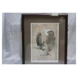 'Symbolic' artist signed print 7/500. '25' x 19.5'