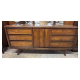 United Furniture Co. MCM low 9 drawer dresser 66'