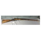 ANTIQUE LONDON FINE TWIST BLACK DOUBLE BARREL MUZZ