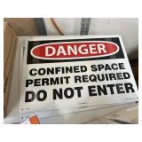 Job lot - safety signs & measuring stick
