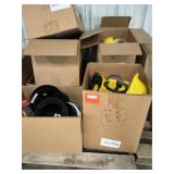 Pallet lot safety helmets