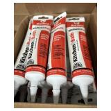 5X$ Red Devil kitchen & bath caulk 6 boxes of 12