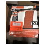 7X$ Gator 50 grit sandpaper - 25 sheets per box
