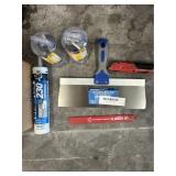 Box lot assorted small tools some used cutters