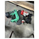 2X$ Two pneumatic nailers